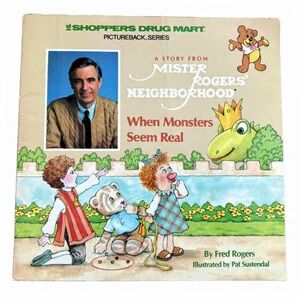 Vintage 1988 Mister Rogers Children's Picture Book When Monsters Seem Real Kids